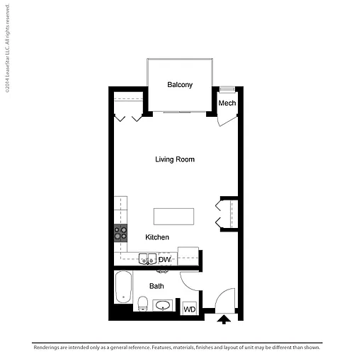 Floor plan Studio - E1