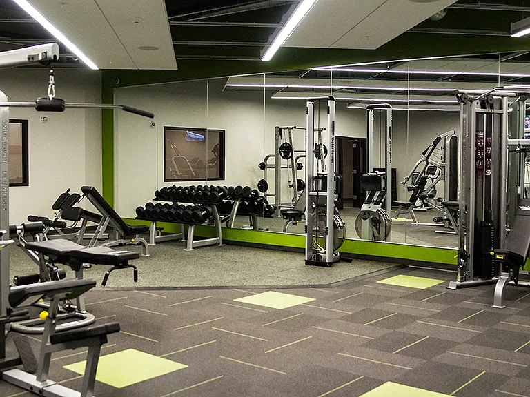 24-hour Fitness Center with Wellbeats
