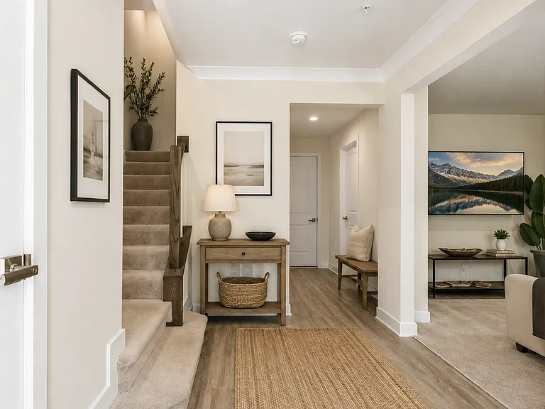 First impressions begin here.
This welcoming foyer sets the tone for sophisticated living that awaits throughout the home. (Photos are virtually staged)