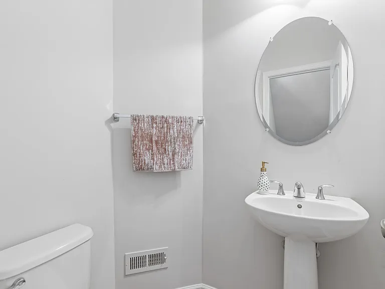 Main level powder room
