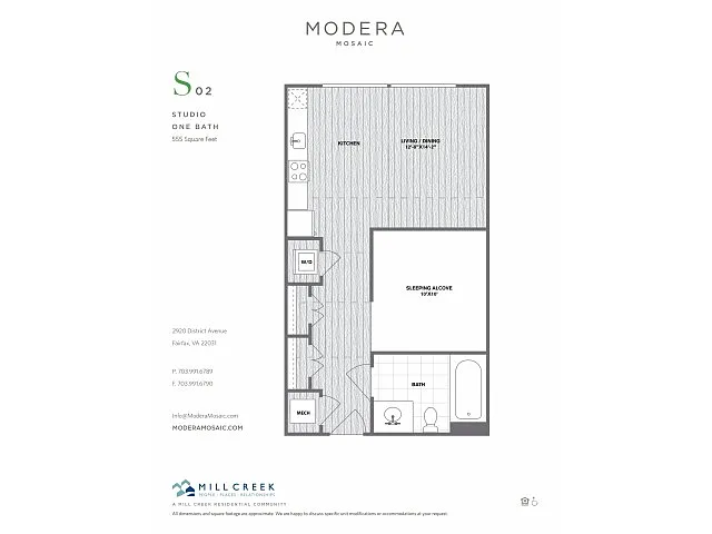 Floor plan S02 - Studio