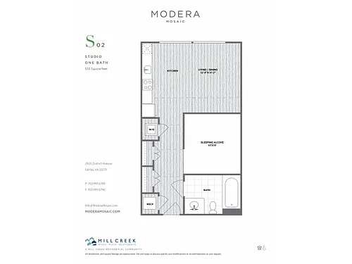 Floor plan S02 - Studio