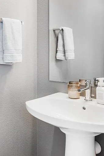Half bath (second floor)