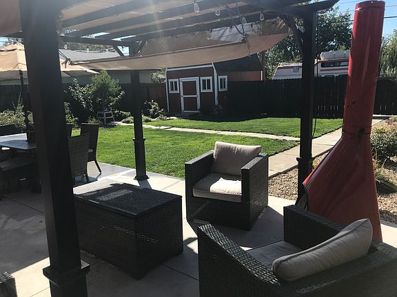 Exterior, back patio.