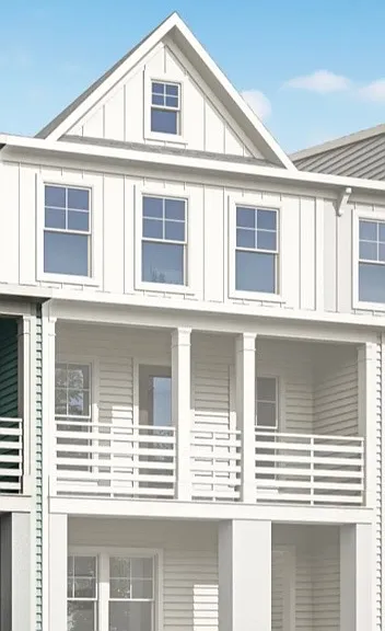 Frontage of townhome.