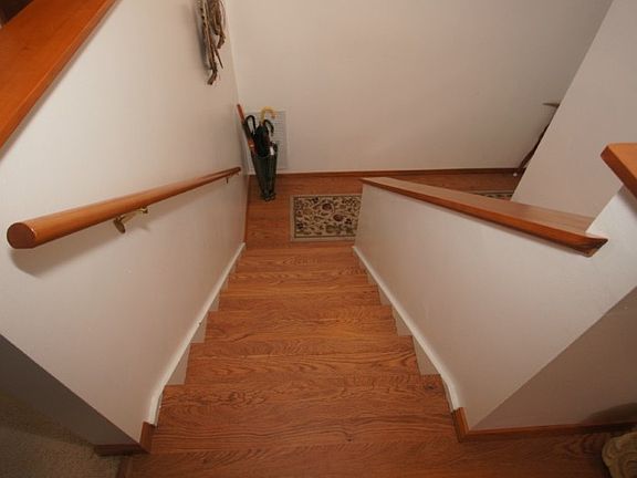Entry showing newer flooring and trim.