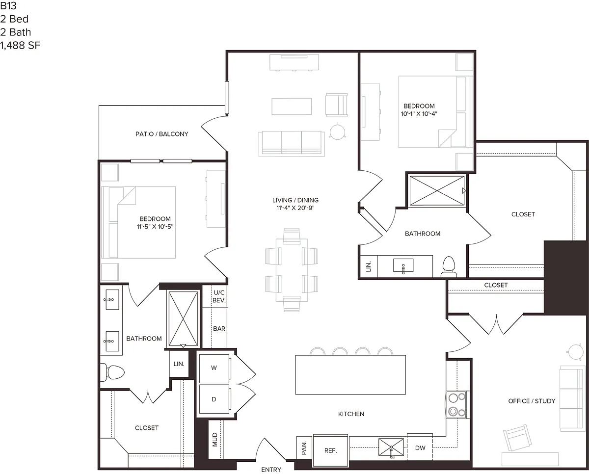 Floor plan B13