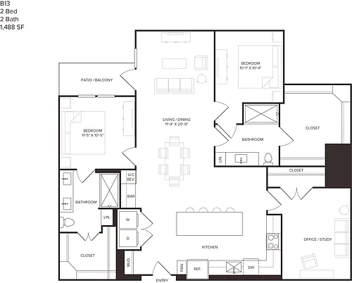 Floor plan B13
