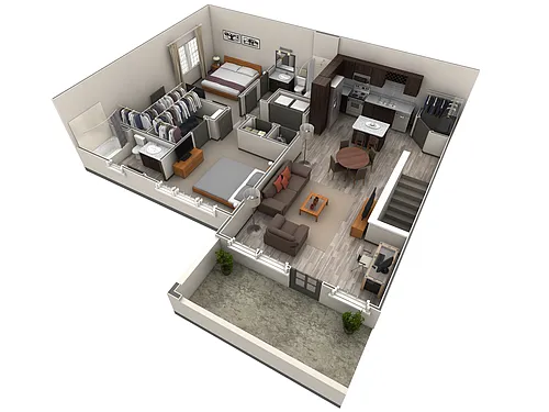 Floor plan 2 BR Designer Overlook