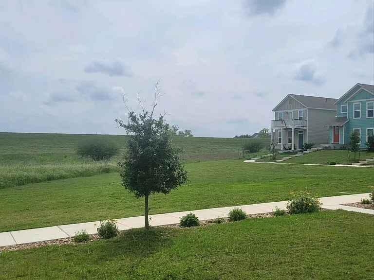 View from front door and master suite