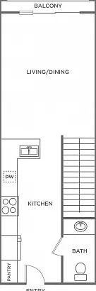 Studio Loft (780 SF) - First Floor Studio Loft (780 SF) - First Floor