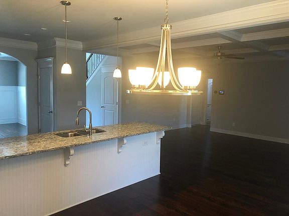 large kitchen island with breakfast bar