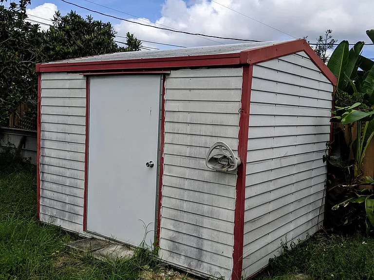 Shed in the backyard (Lawn is now mowed!)