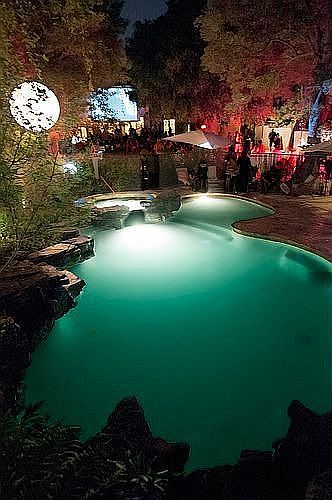 Pool at night