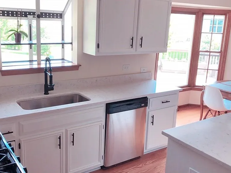 Brand new quartz kitchen counter tops