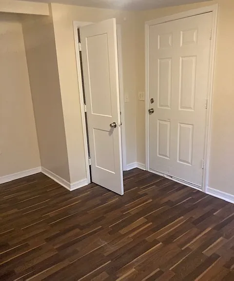 bedroom one with door to back yard
and 2nd screened porch