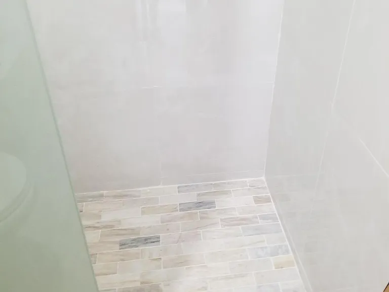new shower with new tile