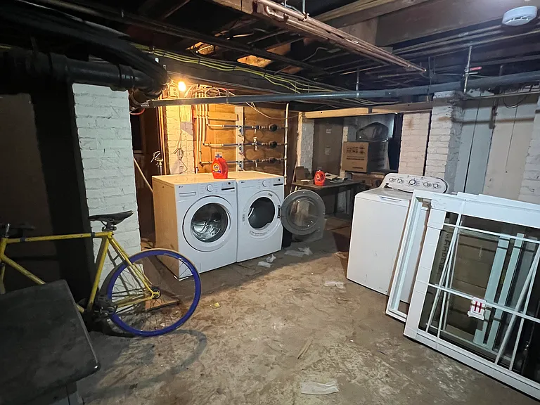 free laundry in basement