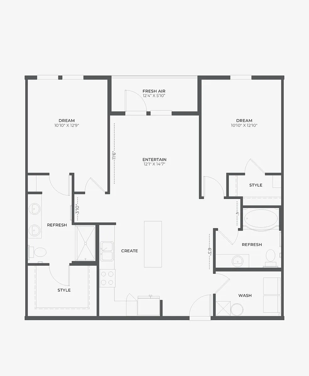 Floor plan B1