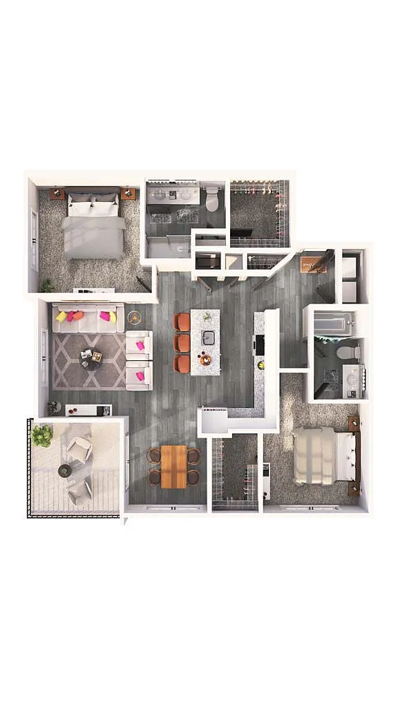 Floor plan The Cedar - Apartment Home