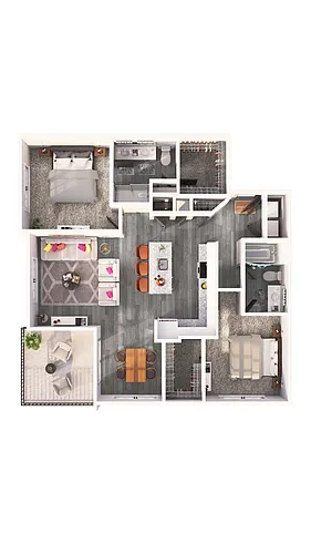 Floor plan The Cedar - Apartment Home