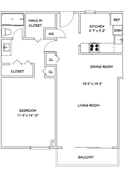 Floor Plan for Unit