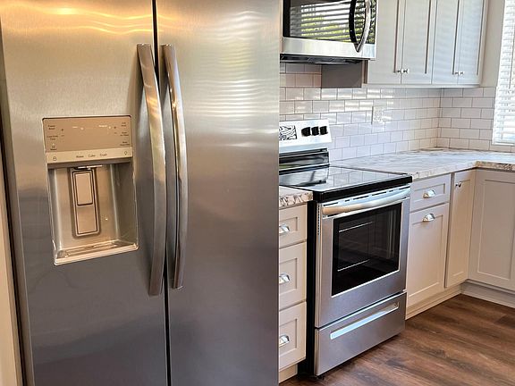 All new stainless steel appliances