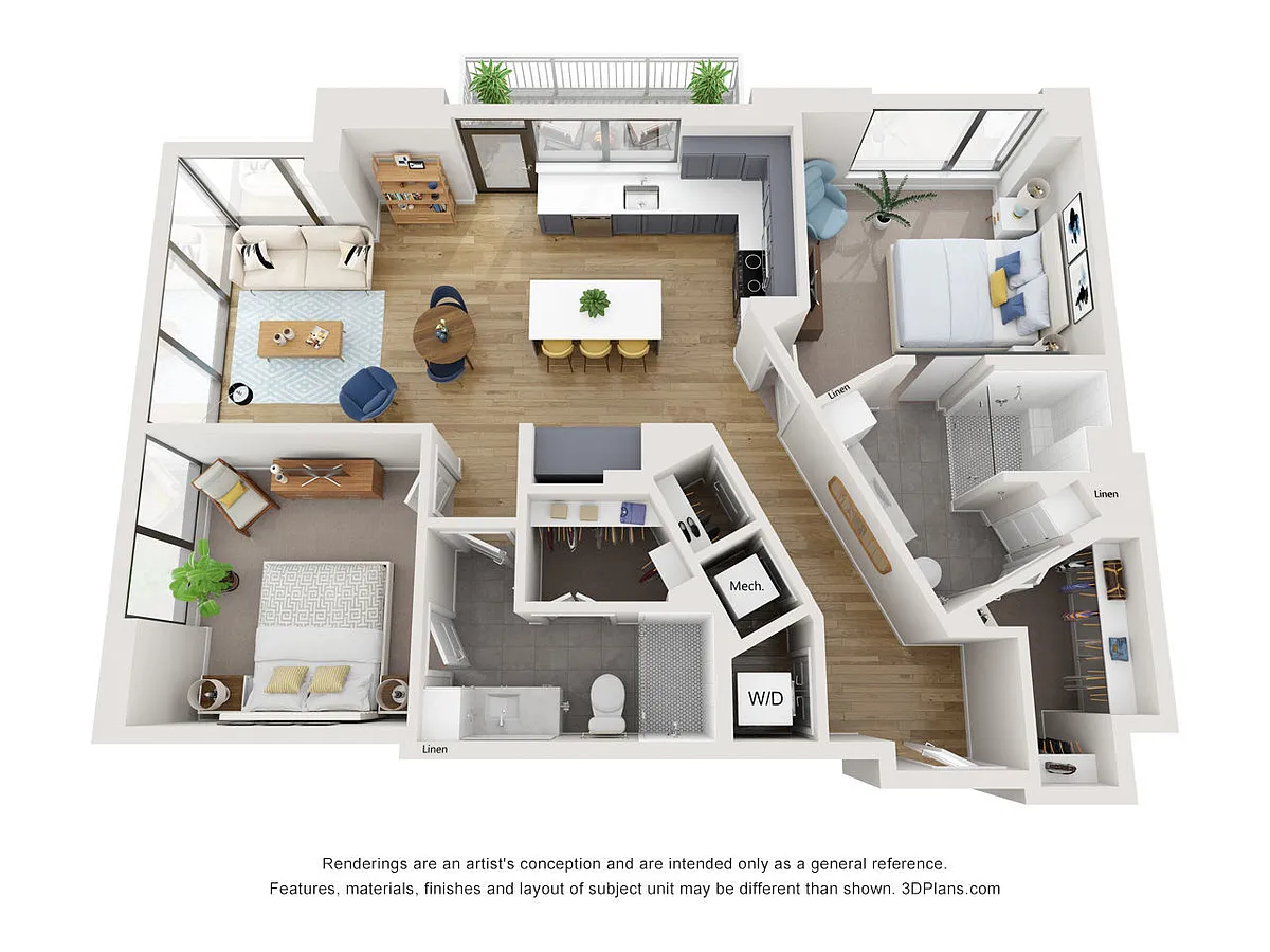 Floor plan B3b