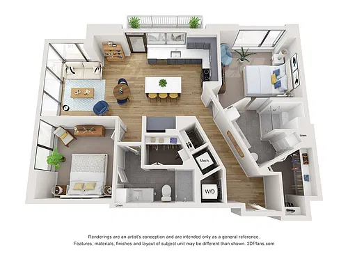 Floor plan B3b