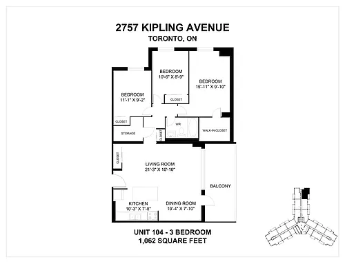 Floor plan 3 Bedroom