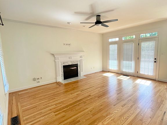 Living room with gas fireplace