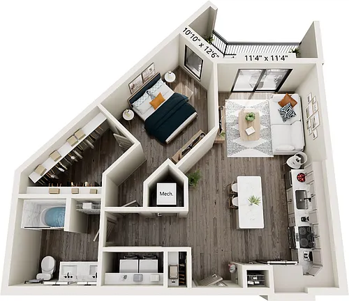 Floor plan A45