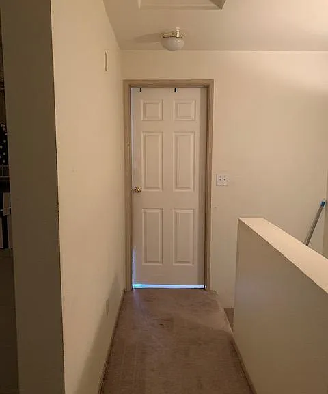Second Floor hallway (Master Suite bedroom door)