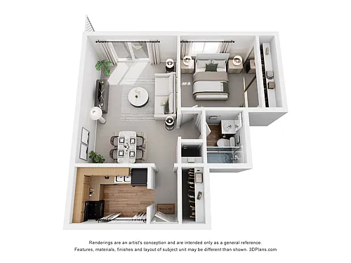 Floor plan One Bedroom