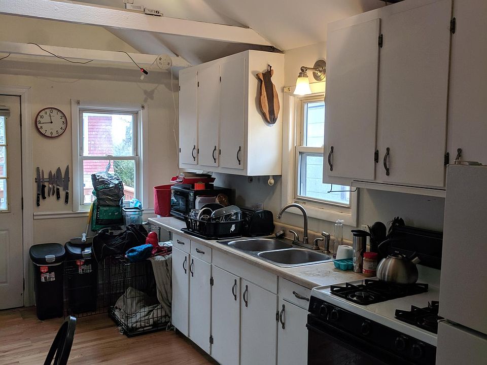 Kitchen with new hardwood floor!