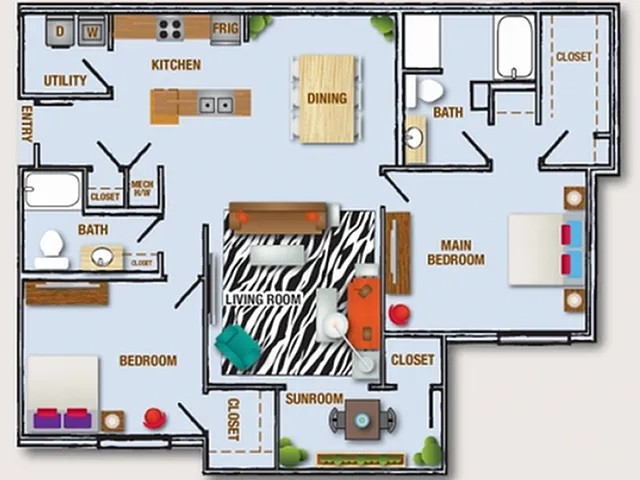 Floor plan 2X2 REG