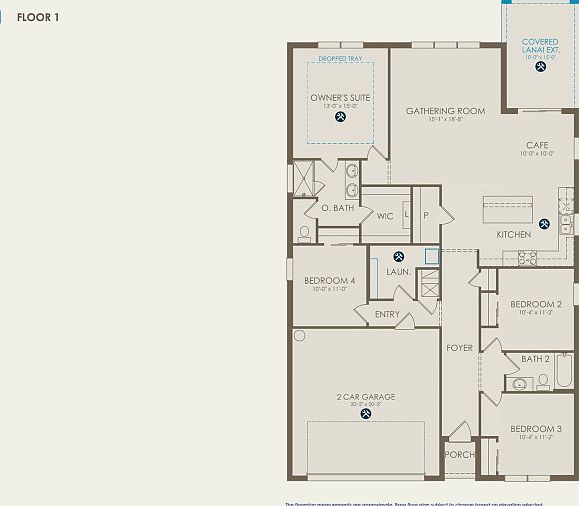 Highgate Floor Plan, Quick Move-in Home, Floor 1
