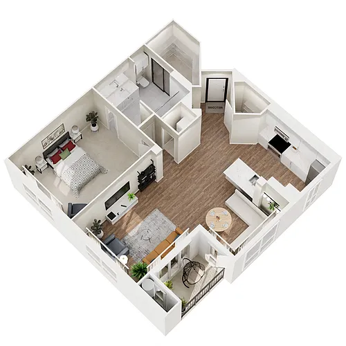 Floor plan Be - Renovated