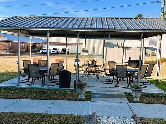 community picnic area with grill