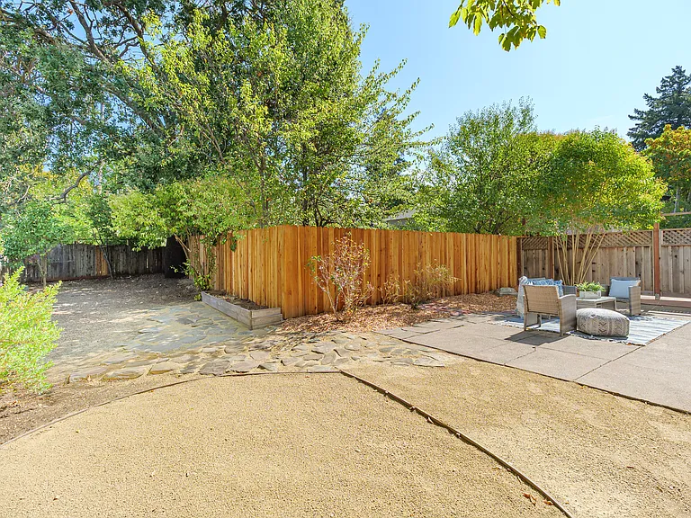 Private, flat yard