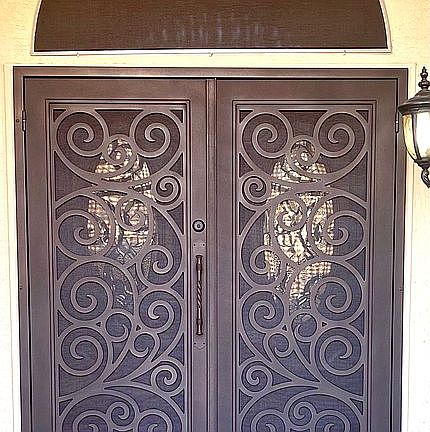 Steel security door