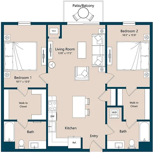 Floor plan B3A