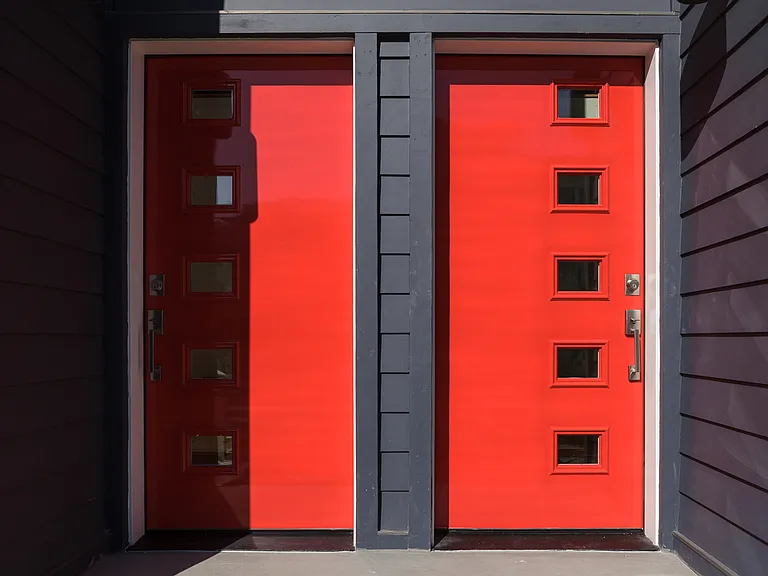 6. Red Entry Doors