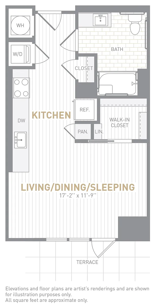 Floor plan Studio-S03a