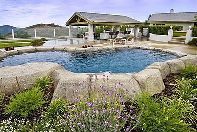 pool and pavillion