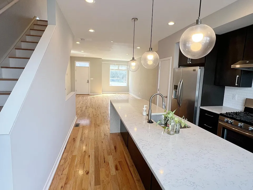 Kitchen into Living Room View