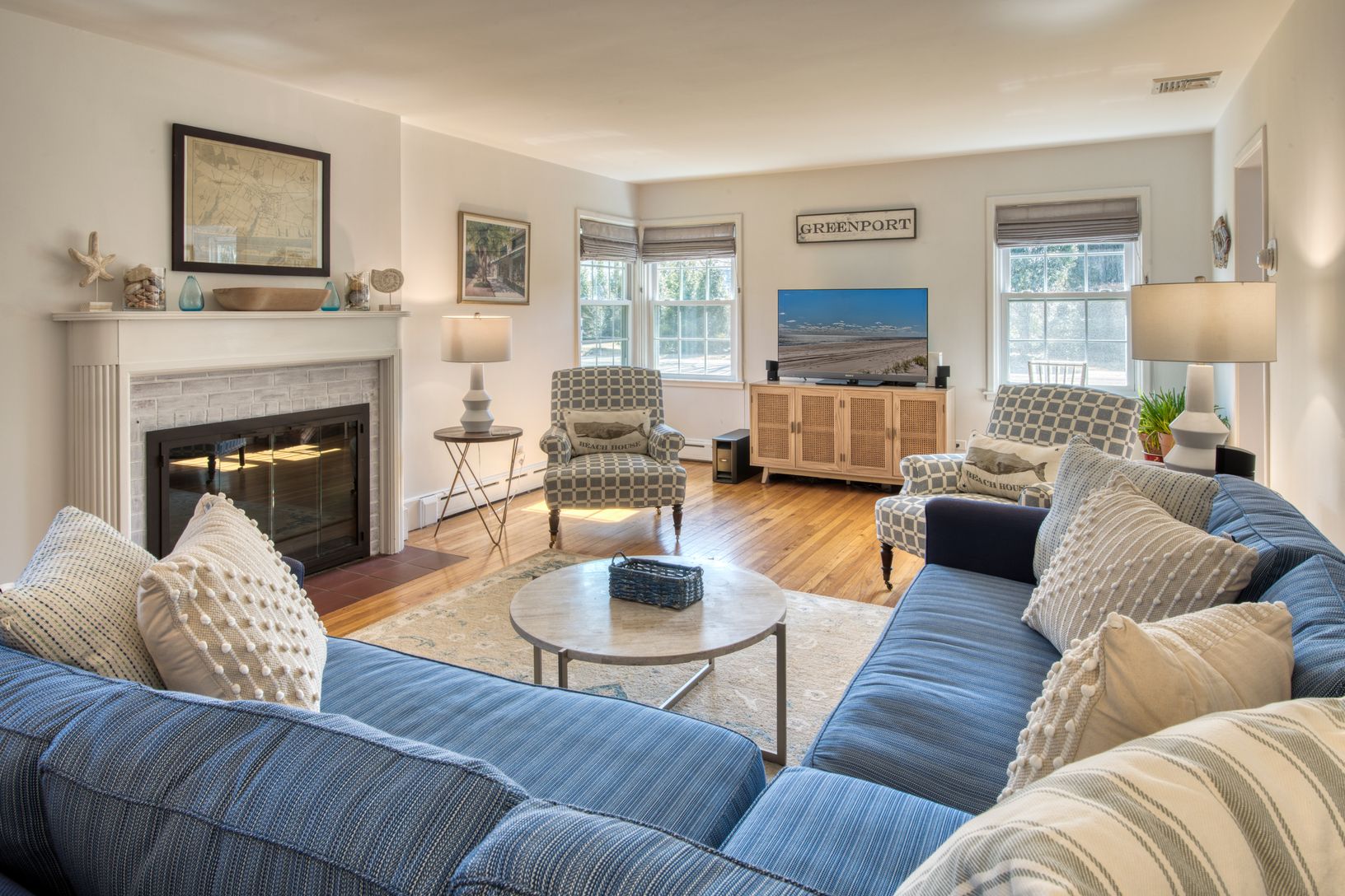  Living Room with Wood Burning Fireplace