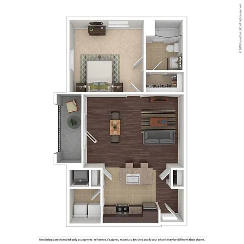 Floor plan K 1X1