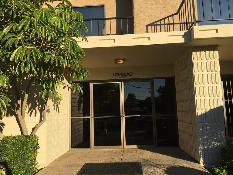 Front door to the complex