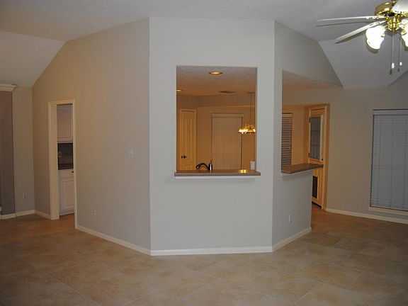 Open Living Area into Kitchen